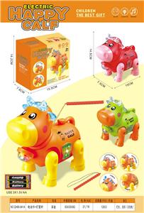 电动声光小牛+灯笼杆 - OBL10429317