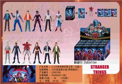 4.5寸怪奇物语5季 12只盲盒展示盒+卡片（带钥匙扣）有盲袋 - OBL10429499