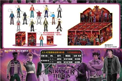 3.5-4寸怪奇物语第5季D组 12只盲盒展示盒    （带钥匙扣） - OBL10429542