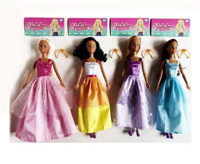 11.5寸实身关节棕色肤时尚娃娃/4款混装 - OBL10429655