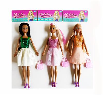 11.5寸实身关节棕色肤时尚娃娃/4款混装 - OBL10429656