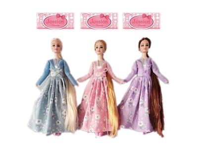 11.5寸9关节实身时装长裙芭比 3款混装 - OBL10431323
