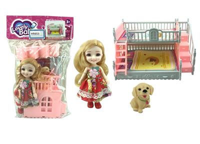 6.5寸实身时尚女孩婴儿床 - OBL10431336