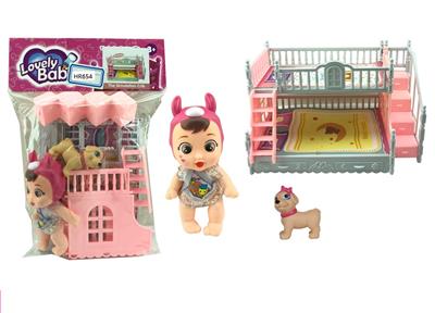 6.5寸搪胶哭娃婴儿床 - OBL10431337