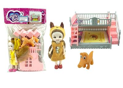 6寸实身生肖娃婴儿床 - OBL10431338