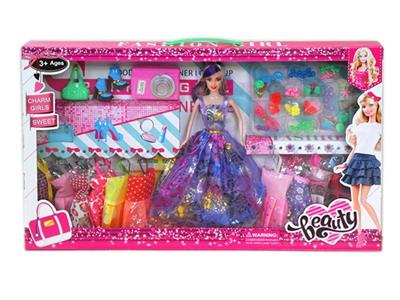 高档大盒11.5寸实身活手婚纱裙子芭比带吊衣和吸塑配件 - OBL10431360