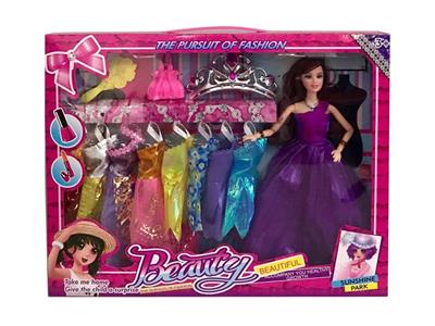 11.5寸12关节婚纱芭比 带配件、8件吊裙 - OBL10431396