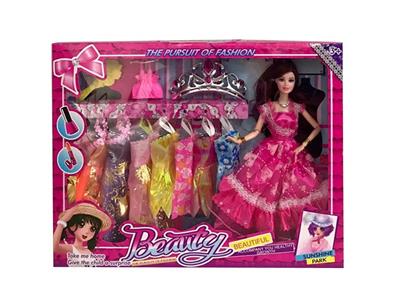 11.5寸12关节婚纱芭比 带配件、8件吊裙 - OBL10431397