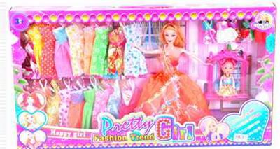 高档11.5寸实身芭比带3寸实身芭比带衣服带配件 - OBL10431425