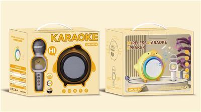 喷手工漆/氛围灯/节奏灯小鸡手机K歌音箱米黄色 - OBL10431563