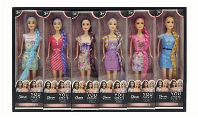 11寸实身活手时尚芭比6款混装 - OBL10432129