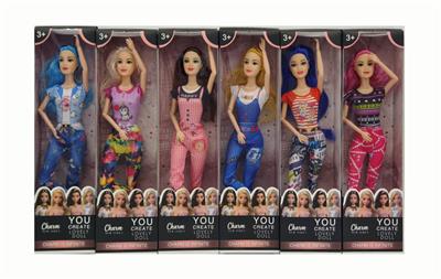 11寸实身11关节时尚芭比6款混装 - OBL10432138