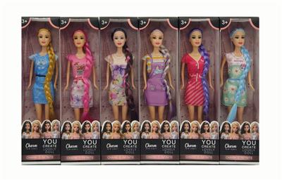11寸实身活手时尚芭比6款混装 - OBL10432139