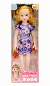 新款18寸大眼妹肥童娃娃3D眼带IC 包电2个LR44纽扣电池服装多色 - OBL10432177