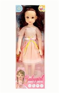 新款18寸大眼妹肥童娃娃3D眼带IC 包电2个LR44纽扣电池服装多色 - OBL10432178