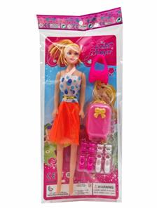 11寸空身芭芘娃娃 芭比娃娃纸板OPP袋 - OBL10432214