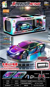 1:18四通遥控保时捷赛车 带车灯 车身UV镀
包装镭射工艺带精美陈列展架 2色混装 - OBL10432233