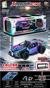 1:16四通遥控骨架 带车灯 车身UV镀
包装镭射工艺带精美陈列展架 2款混装 - OBL10432235