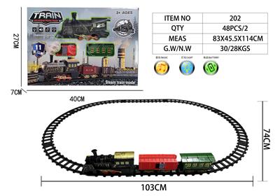电动灯光音乐火车轨道103*74CM - OBL10432308