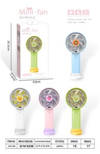 卡通水果手持带支架底坐充电风扇（USB）三档 - OBL10432379