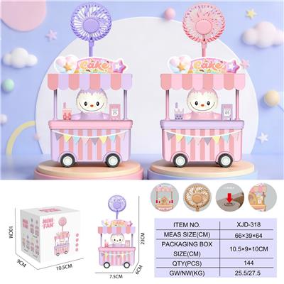 拉布布旭日公仔餐车风扇
（三档风扇） - OBL10432511