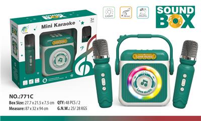 蓝牙无线灯光音乐双话筒音箱 - OBL10432625