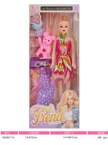 11寸空身芭比娃娃加小熊气球 - OBL10432693