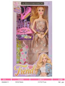 11寸实身九关节芭比娃娃 - OBL10432705