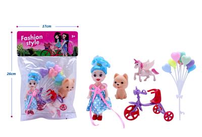 高档3.5寸小凯丽带塑料飞马、宠物狗、气球、三轮车配件 - OBL10432840