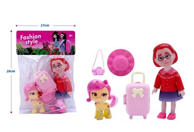 高档6寸实身变形计娃娃带搪胶水果马、相机、行李箱、帽子配件 - OBL10432847