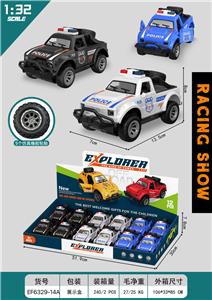 1:32双开门越野车模型           （惯性皮卡山地越野警车）      （整盒售价） - OBL10433094