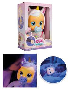 独角兽14寸搪胶哭泣娃娃带夜光功能带毛绒加暖带四声音乐带流眼泪功能，带吸水奶瓶，带奶嘴  4个功能 夜光哭泣娃娃混装 - OBL10433123