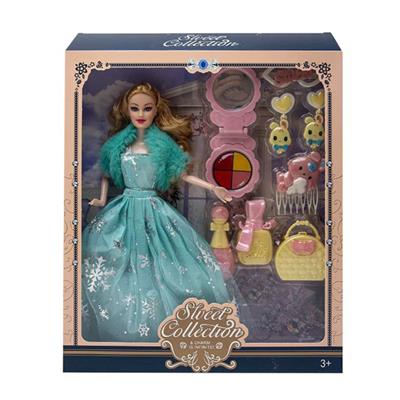 高档11.5寸实身9关节婚纱芭比带打扮吸塑配件 - OBL10433150