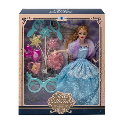 高档11.5寸实身9关节婚纱芭比带眼镜吸塑配件 - OBL10433151