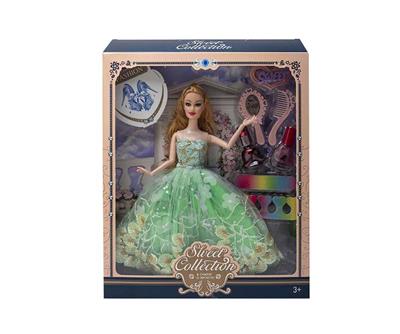 高档11.5寸实身9关节婚纱芭比带梳子镜子吸塑配件 - OBL10433153