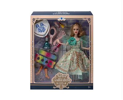 高档11.5寸实身9关节婚纱芭比带梳子镜子吸塑配件 - OBL10433154