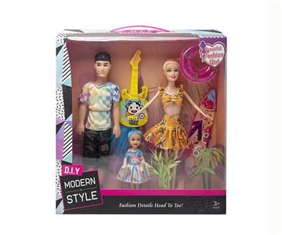 高档11.5寸实身活手芭比和空身男人3寸仔冲浪套装吉他配件 - OBL10433163