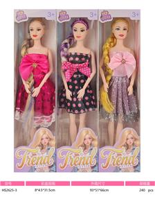 11寸实身九关节大腿芭比娃娃多款多色混装 - OBL10433304