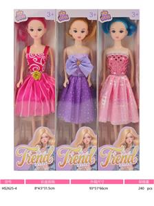 11寸实身定向手可儿芭比娃娃多款多色混装 - OBL10433305