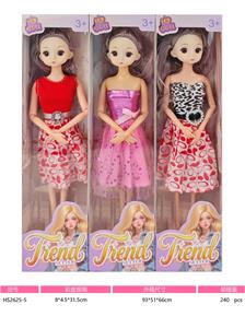 11寸实身九关节萌娃芭比娃娃多款多色混装 - OBL10433306