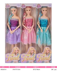 11寸实身九关节大腿芭比娃娃多款多色混装 - OBL10433309