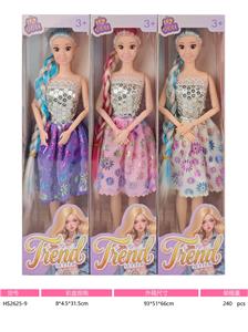 11寸实身九关节大腿芭比娃娃多款多色混装 - OBL10433310