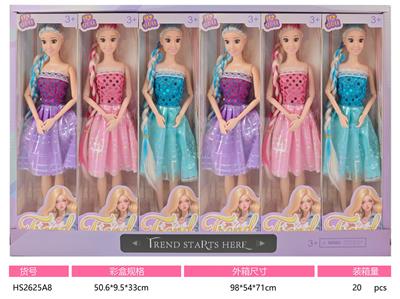 11寸实身九关节大腿芭比娃娃多款多色混装 - OBL10433320