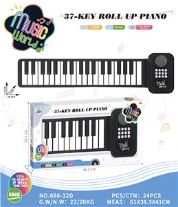 BLACK AND WHITE PIANO WITH 37 KEYS - OBL10433573
