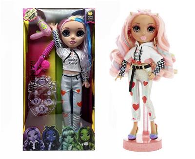 高档蕾丝发光盒12D真眼珠硬吹瓶真眼珠带灯光音乐主题曲32寸吹瓶彩虹大宝贝 - OBL10434044