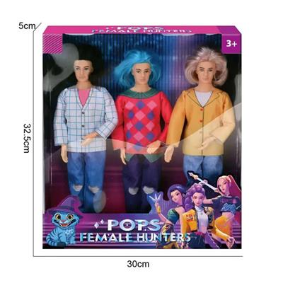 1比1 K-POP 猎魔男真人版  11.5寸12关节实身Baby saia宝宝沙加芭比3人混装 - OBL10434084