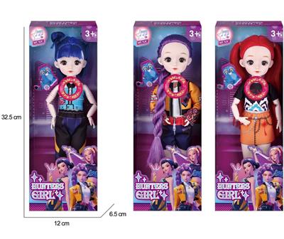 K-POP 猎魔娃娃真人版12寸12关节真眼珠实身芭比带七彩灯光音乐三款混装 - OBL10434090