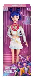 K-POP 猎魔女团真人版11.5寸12关节实身带七彩灯光主题曲Rumi鲁米打歌芭比带武器 - OBL10434092