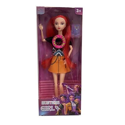 K-POP 猎魔女团动画版11.5寸12关节实身带七彩灯光主题曲Rumi鲁米打歌芭比带武器 - OBL10434096