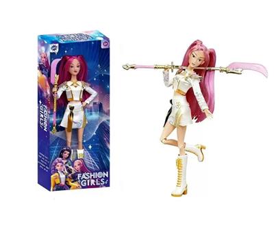 K-POP 猎魔女团动画版11.5寸12关节实身Rumi鲁米打歌芭比带武器 - OBL10434111